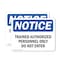 Signmission Trained Authorized Personnel Only Do Not Enter OSHA Notice Sign, Vinyl Decal, 7in W x 5in L, 2PK OS-2PACK-NS-D-57-L-18717 - alternate 1